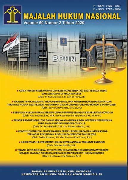 Cover MAJALAH HUKUM NASIONAL