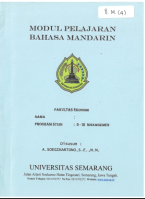 Cover Modul Bahasa Mandarin